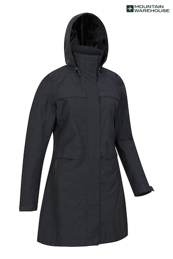 Mountain Warehouse Black Womens Cloud Burst Textured WaterForza Jacket (B05079) | £96