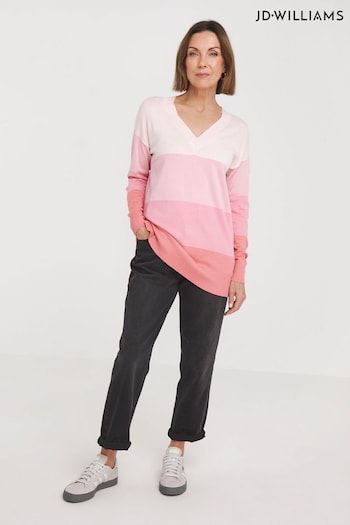 JD Williams Pink V-Neck Slouch Tunic (B05083) | £24