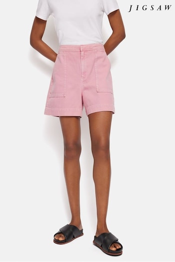 Jigsaw Pink Patch Pocket Shorts (B05142) | £65