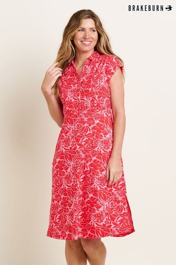 Brakeburn Red Josie Shirt Dress (B05178) | £65