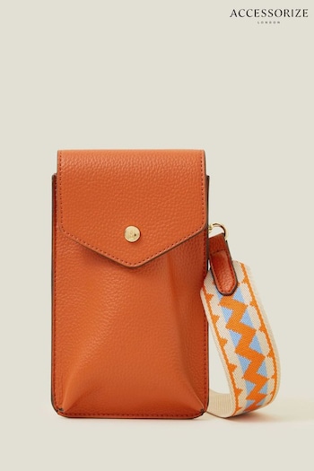 Accessorize Orange Webbing Strap Phone Bag (B05197) | £18