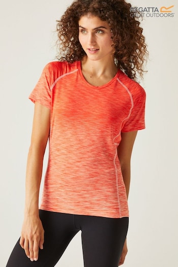 Regatta Orange Laxley II Short Sleeve Gym T-Shirt (B05245) | £21