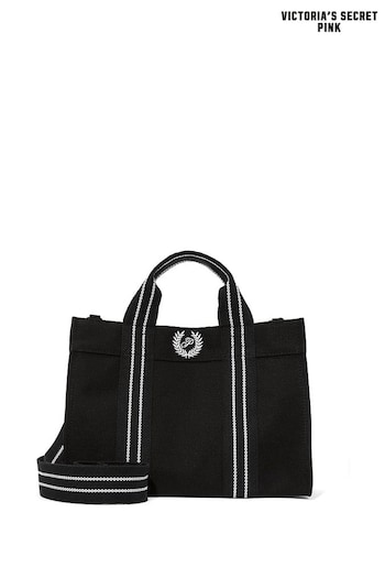 Victoria's Secret PINK Pure Black Canvas Mini Chain Tote Bag (B05301) | £20