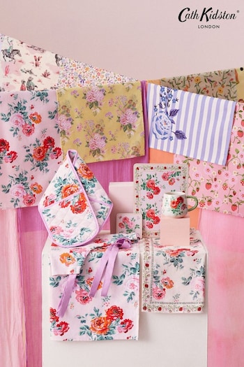 Cath Kidston Pink Archive Rose Double Oven Glove (B05320) | £20