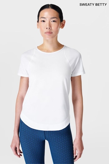 Sweaty Betty White Breathe Easy T-Shirt (B05329) | £55