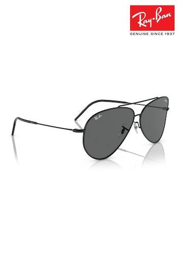 Ray-Ban Aviator Reverse Rbr0101S Pilot Black Sunglasses (B05332) | £213