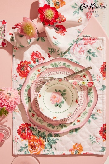 Cath Kidston Pink Archive Rose Set of 4 Cereal Bowls (B05373) | £48