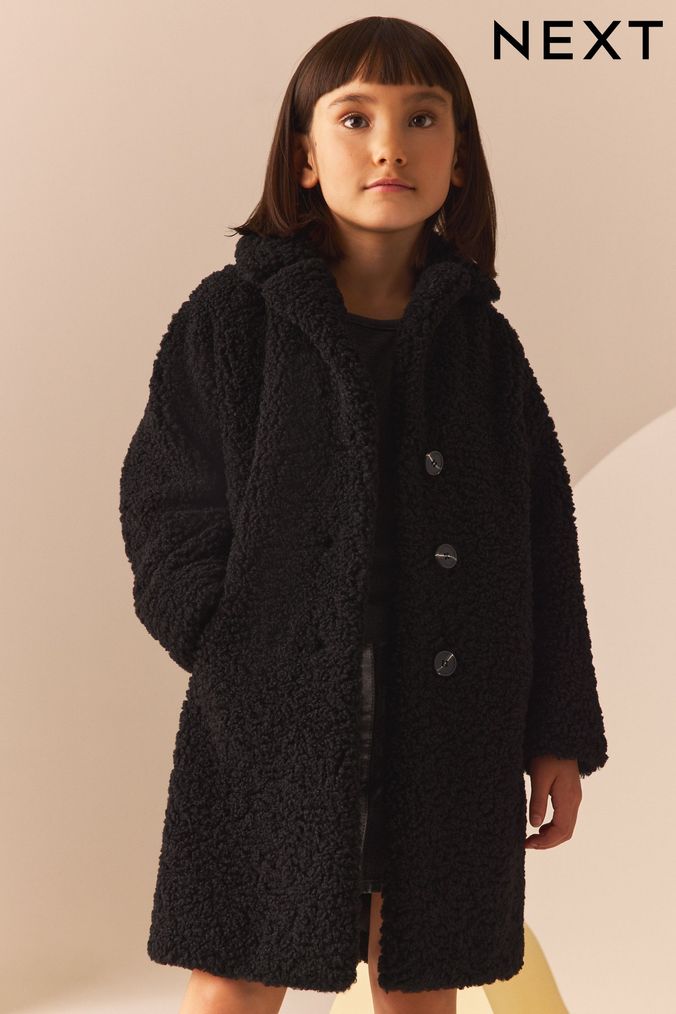 Girls teddy borg jacket hot sale