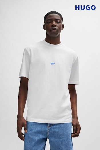 HUGO Blue Oversize Logo Patch T-Shirt (B05601) | £45