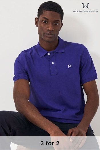 Crew Clothing merino Plain Cotton Classic Polo Shirt (B05703) | £40