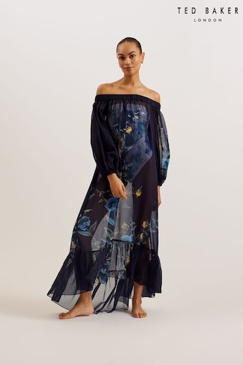 Ted Baker Blue Sabrinn Off The Shoulder Cover-Up (B05742) | £150