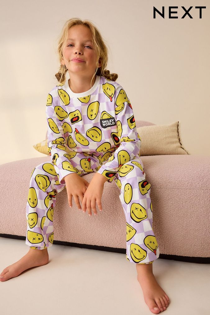 Smiley face pajamas sale