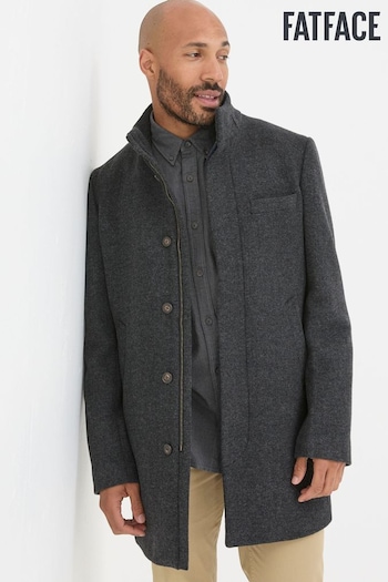 FatFace Pendeen Dark Grey Overcoat (B06198) | £169