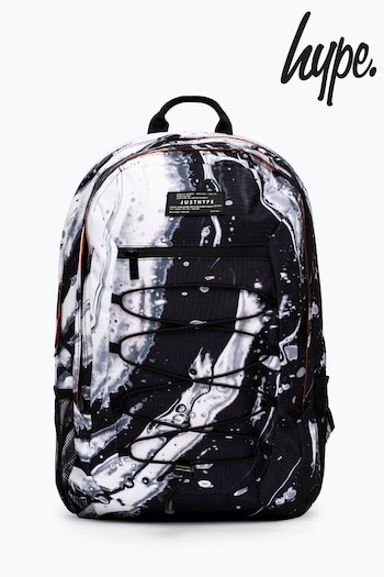 Hype. Mono Out Of Space Marble Maxi Black Backpack (B06645) | £50