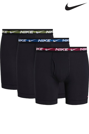 nike Une Black Boxer Briefs 3 Pack (B06647) | £36