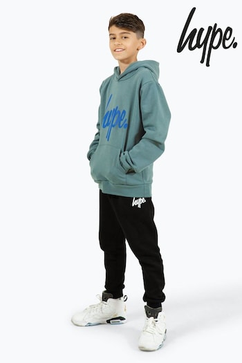 Hype. Boys Green Script Hoodie (B06704) | £45