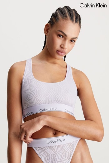 Calvin Klein Blue Slogan Bralette (B06721) | £35