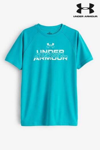 Under Armour Teal Blue Tech T-Shirt (B06749) | £18