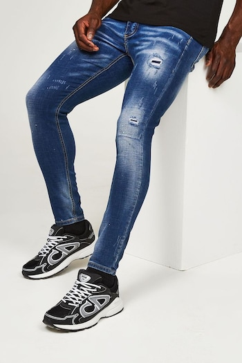 Alessandro Zavetti Slim-Fit Blue Chiellini Denim Jeans (B06998) | £60
