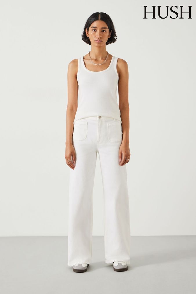 Women s White Flare Jeans White Kick Flare Jeans Next UK
