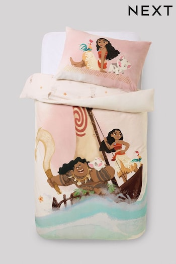 Natural Disney Moana 100% Cotton Duvet Cover and Pillowcase Set (B07293) | £26 - £42