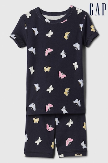 Gap Navy/Blue Organic Cotton Butterfly Short Pyjama Set (6mths-5yrs) (B07296) | £18