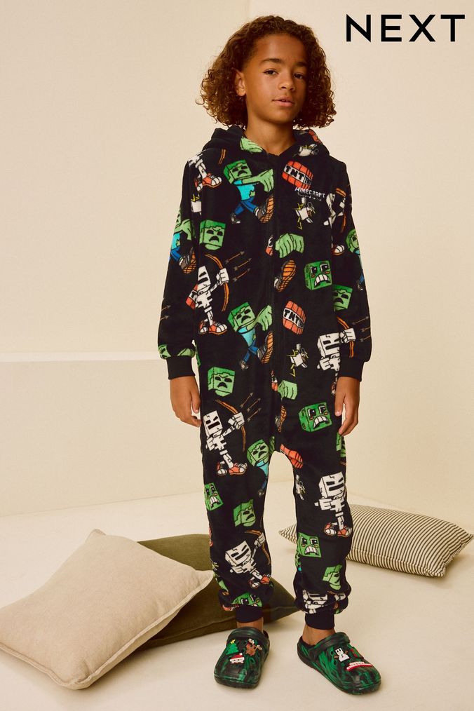 Kids all in one pyjamas clearance