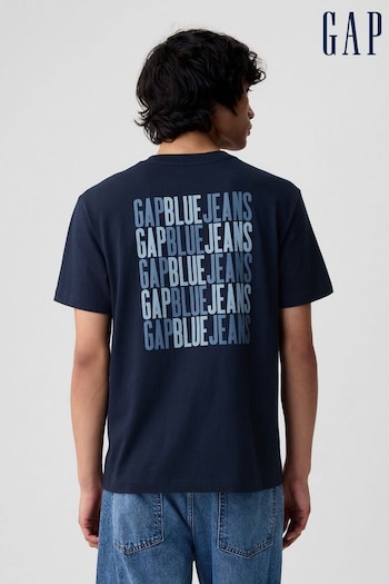 Gap Blue 1969 Logo Short Sleeve Crew Neck T-Shirt (B07606) | £16