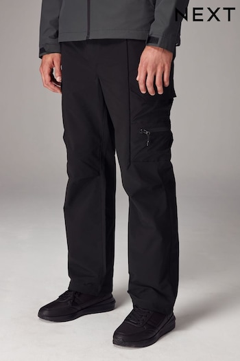 Black Relaxed Fit Tech Utility Pocket Cargo Grazer trousers (B07627) | £40