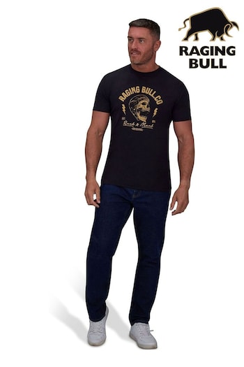 Raging Bull Ruck & Maul Black T-Shirt (B07657) | £32 - £34