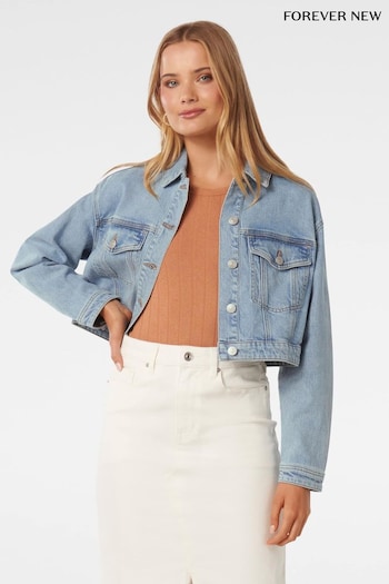 Forever New Blue Keira Cropped Jacket (B07685) | £60