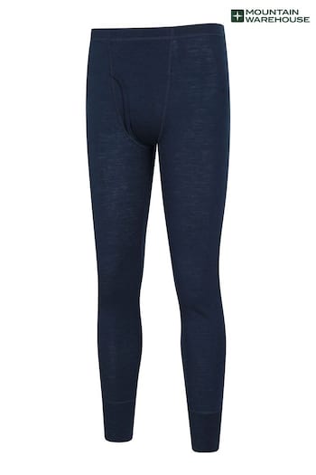 Mountain Warehouse Blue Merino Mens Thermal Joggers with Fly (B07737) | £48