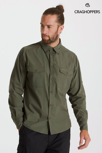 Craghoppers Green Kiwi Long Sleeved Shirt (B07893) | £48