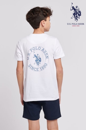 U.S. Polo Assn. Boys Circle Print T-Shirt (B10404) | £28 - £34