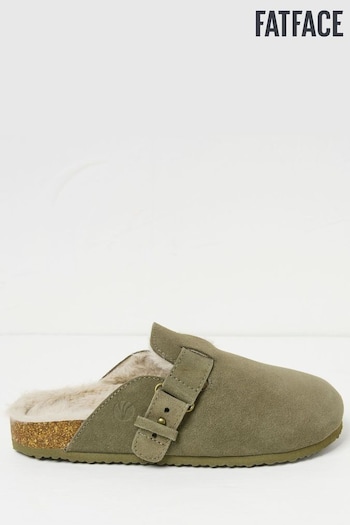 FatFace Elsie Khaki Green House Shoes (B10481) | £42.50