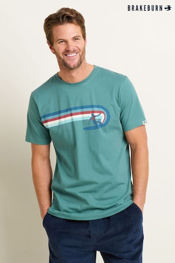 Brakeburn Green Surfer T-Shirt (B10911) | £29