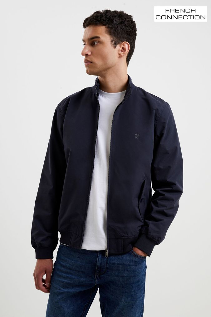 French connection mens mac 2 jacket marine blue best sale
