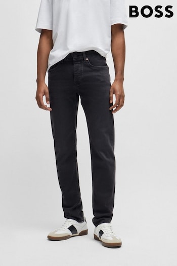 BOSS Black Wash Regular Fit Taper Comfort Stretch Denim Jeans (B11062) | £119