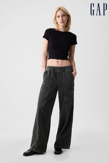 Gap Black High Rise Utility Easy Fit Jeans (B11081) | £45