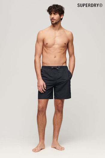 Superdry Navy Sport Graphic 17 Inch Recycled Swim Shorts (B11138) | £45