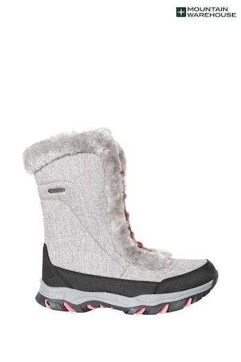 Mountain Warehouse Grey Womens Ohio Thermal Fleece Lined Snow Boots (B11449) | £59