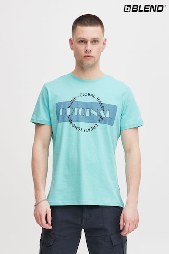 Blend Blue Light Original Printed Short Sleeve T-Shirt (B11513) | £12