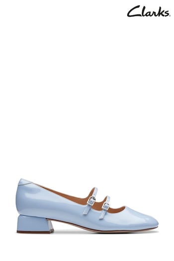 Clarks Blue Daiss30 Shine Shoes (B11569) | £90