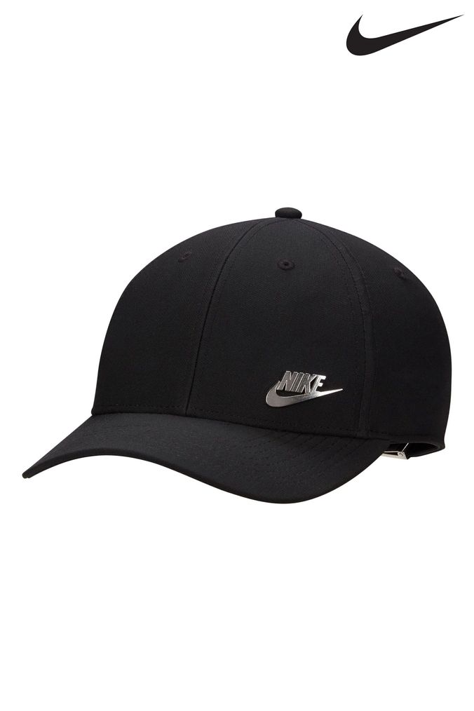 Plain black nike hat discount