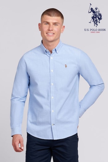 U.S. Polo Assn. Mens Peached Oxford Shirt (B11732) | £60