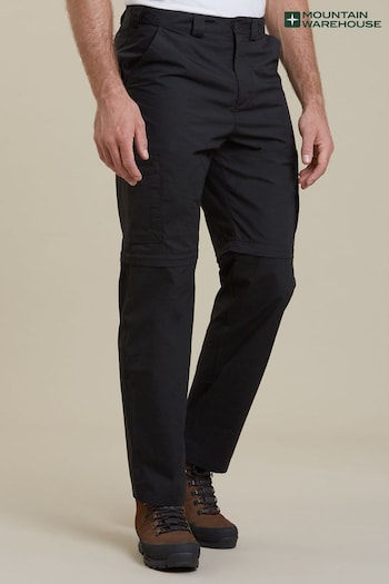 Mountain Warehouse Black Convertible Walking veste Trousers (B11933) | £40