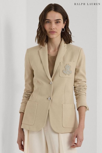 Lauren Ralph Lauren Anfisa Crest Logo Blazer Jacket (B11944) | £259