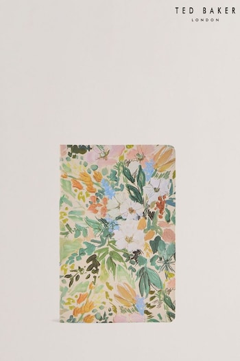 Ted Baker White Beccaai Floral Printed A5 Notebook Bag (B12085) | £15