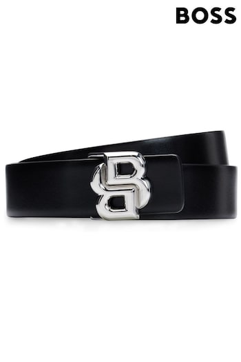 BOSS Black Reversible Belt In Italian Leather With Double-Monogram Buckle (B12160) | £89