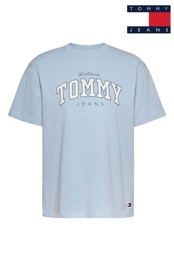 Tommy Jeans Blue Relax Varsity T-Shirt (B12203) | £40